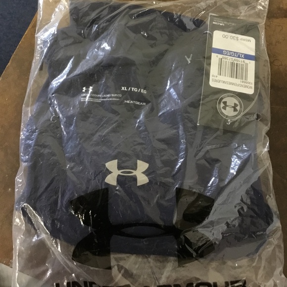 Women’s Long Sleeve Under Armour Locker Tee - Navy - X-Large - Picture 1 of 2